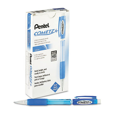 Pentel® Cometz Mechanical Pencil, 0.9 Mm, Hb (#2.5), Black Lead, Blue Barrel, Dozen freeshipping - TVN Wholesale